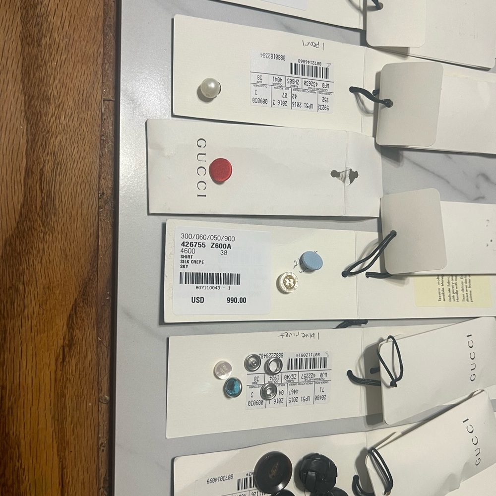 Gucci,St Laurent, Salvatore and more Button Collection